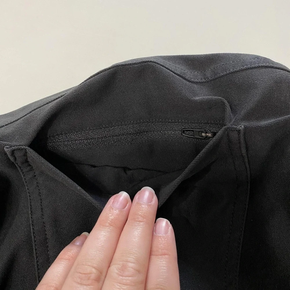 Lululemon Pants Mens 38 Black Slim Fit Athletic Stretch Zip Pocket Taper Commute